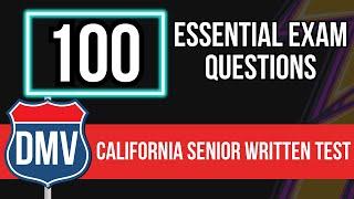 California DMV Written Test 2024 for Seniors (100 Essential Exam Questions)