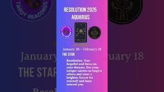 Aquarius New Year 2025 Resolutions Inspired by Tarot! #aquarius  #wintermagictarot #resolution