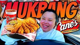 Raising Cane's Fried Chicken Mukbang + Texas Toast and Fries 먹방 Eating Show!