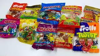 Unboxing Assorted Haribo & Trolli Gummy Candies (Pocket Size Snacks)