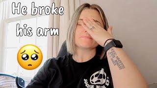 HE BROKE HIS ARM.. | I FEEL SO BAD FOR HIM | MOM OF 4 DAY IN THE LIFE VLOG | MEGA MOM