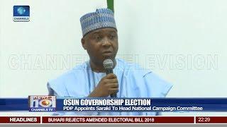 PDP Appoints Saraki To Head National Campaign Committee 03/09/18 Pt.2 |News@10|