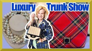 Thrift designer fashion for affordability and sustainability! Luxury trunk show with top brands.