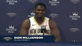 Zion Williamson interview | 2023 New Orleans Pelicans Media Day