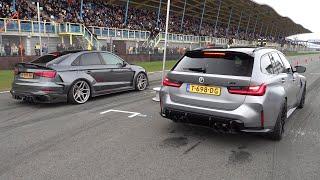 Modified Cars Drag Racing - M5 F90 Competition vs RS3 Widebody vs BRABUS 700 vs R8 V10 vs Golf 8 R