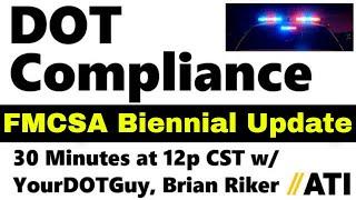 FMCSA Registration Biennial Update: USDOT number, MC Authority & SAFER