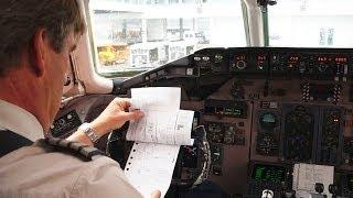 (Cockpit view) SAS McDonnell Douglas MD-82 Takeoff @ Munich - Franz Josef Strauss Airport