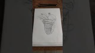 fLoWeR PoT|| Camlin Drawing Pencils || ACZ Art Cafè || #aczartcafe #pencilshading