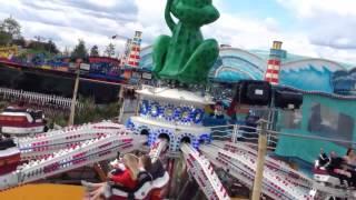 Aimee and Jack on Shark Roller Coaster at the Queen Elizabeth Olympic Park