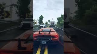 I narrowly escaped police and trucks in my Lamborghini Huracán performante! NFS/UNBOUND #shorts