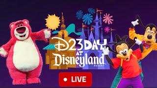 #LIVE D23 Day at Disneyland & Disney California Adventure, Parades, Rare Characters, Rides, Merch