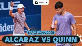 Carlos Alcaraz vs Ethan Quinn Exciting Match Highlights! | Barcelona 2025
