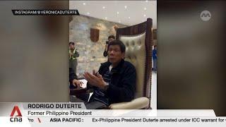 Former Philippine president Duterte arrested on warrant issued by ICC for crimes against humanity