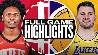 ROCKETS at LAKERS | FULL GAME HIGHLIGHTS | March 31, 2025