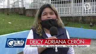 El informativo #Al día noticias del canal Zona D TV estuvo en la Vereda Lame de la ciudad de Popayán