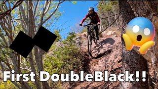 My First Double Black Trail | Riding Squid Catcher, Whitehills