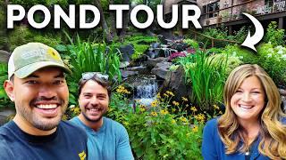 Touring EPIC Backyard Ponds With @gardenanswer!