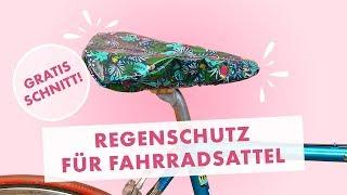 Fahrradsattel Schutzbezug aus Wachstuch nähen - gratis Schnittmuster!