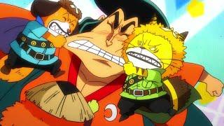 Oden adopts Dogstorm, Cat Viper, and Kawamatsu - One Piece English Dub
