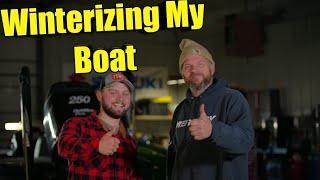 How To Winterize A Boat EASY!! | Ft. Team Marine Service | 2019