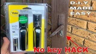 Remove and install security screen door lock - DIY