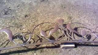 Дневник кузнеца делаем красивые ворота в ограду .