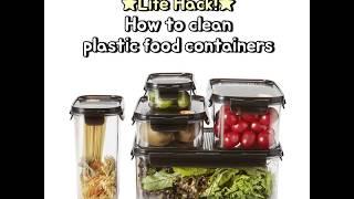 [LOCK&LOCK] How to clean plastic food containers