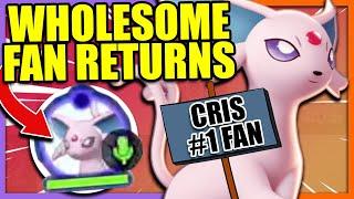 I got matched with the most WHOLESOME CrisHeroes Fan ever again!! | Pokemon Unite