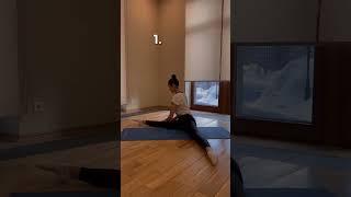 3 exercises for side split‍️ Follow me and watch new exercises every day!