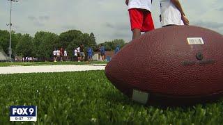 After Super Bowl win, Tyler Johnson returns to mentor Minneapolis kids at football camp | FOX 9 KMSP