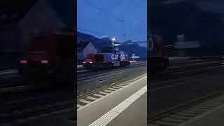 Eine Diesel Lok in Altdorf (Schweiz)