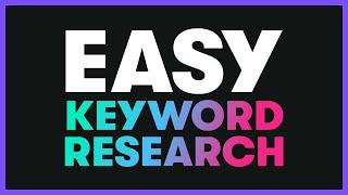 Watch me research a new niche site (EASY keyword research)