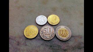 Monede din Albania pentru colecție.  Monede de 5, 10, 20, 50 și 100 leke