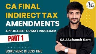 CA Final IDT Amendments (Part 1) | For May 2023 | CA Akshansh Garg