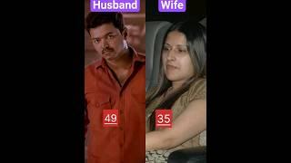 South Indian actors and their wife age difference|| #shorts