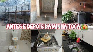 Antes e Depois da casinha nova