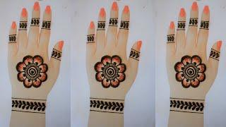 Easy Back Hand Gol Tikki Mehndi Design New | Simple Henna Mehndi Design | Stylish Mehndi Design 2023