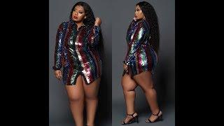 BBW Models In Glamorous Holiday Dresses