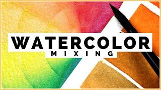 How to Mix Watercolors Like a PRO! Watercolor Painting for Beginners