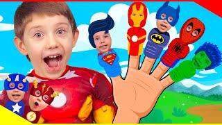 Finger Family Superheros Song by Yegorka TV