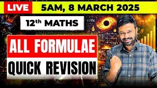 ALL FORMULAE QUICK REVISION | Morning Anthem  | 12th Maths Board  Paper