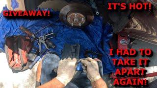 GIVEAWAY! Doing brakes TWICE is not my favorite! Mobile mechanic also gets some SHADE!