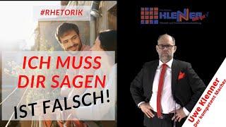 Machst du das auch #falsch, wenn du jemanden etwas sagst?#Rhetorik