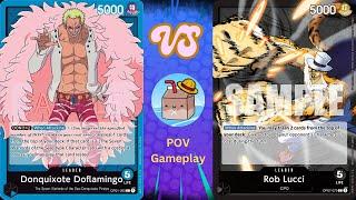 Blue Doflamingo (POV) vs CP0 Rob Lucci R3 OPTCG [OP08.5]