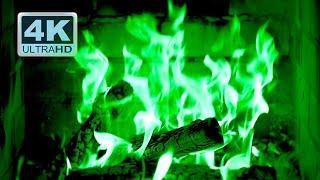  GREEN FIREPLACE 4K Ultra HD