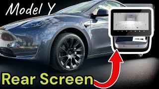 Tesla Model Y Rear Entertainment screen | Tesery 8" Rear Screen Installation & Review