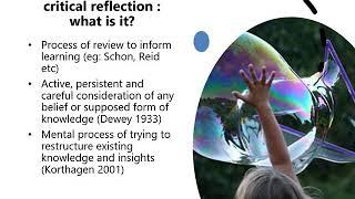 CPD Coffee time with Dr Tina Rae 12  REFLECTIVE PRACTICE