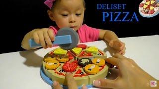 Готовим ПИЦЦУ !!! Настольная игра  DELISET PIZZA из дерева .