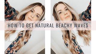 BEACHY WAVES HAIR TUTORIAL 2020