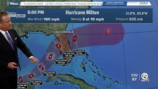 WPTV First Alert Weather Forecast for Evening of Monday, Oct. 7, 2024